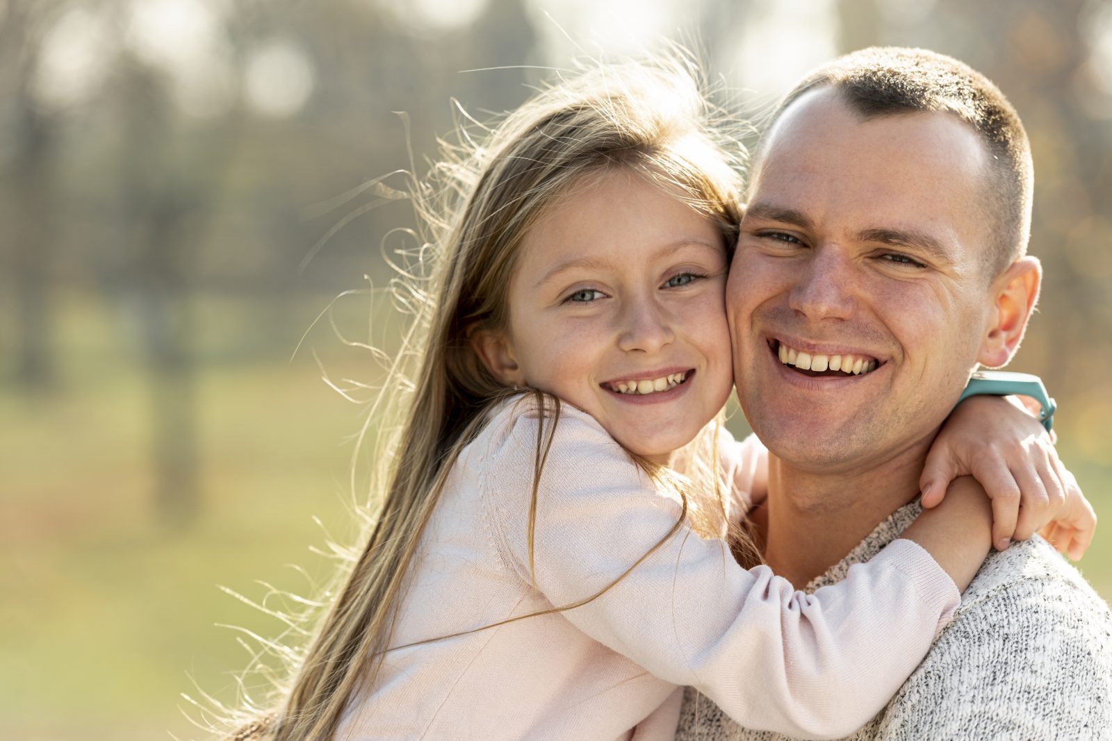 Father spending time with his child after false allegations in Family Court